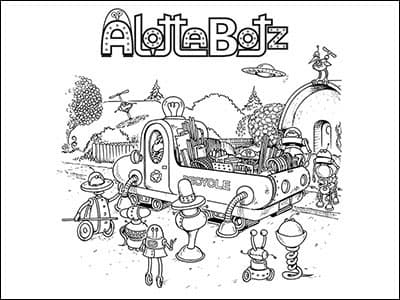 The neighbors stand around looking at a truck full of parts